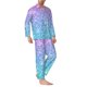 thumbnail image 2 of Fotbe Multicolor Glitter Pijama de Hombre con Estampado de Manga Larga, Conjunto de 2 Piezas, Ropa de Dormir Suave y Cómoda con Bolsillos-Large, 2 of 7
