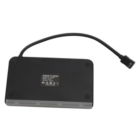 USB C Docking Station, 100W PD Charging Colorful Light Docking Station 6 in 1 4K 60Hz for Game Console