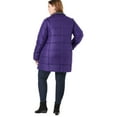 thumbnail image 6 of Roaman's Women's Plus Size Classic-Length Puffer Jacket With Hood Winter Coat, 6 of 6