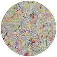 thumbnail image 2 of Addison Rugs Chantille Indoor/Outdoor Transitional Paisley Gray Washable Round Rug, 8' x 8', 2 of 6