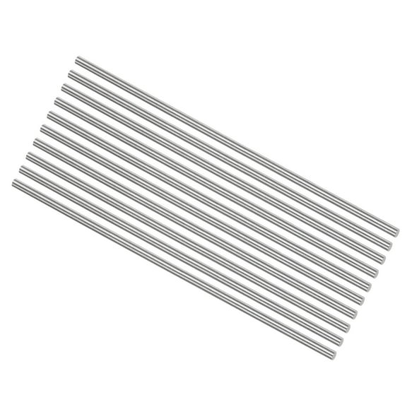 Uxcell Round Metal Rods 3mm x 150mm High Speed Steel (HSS) Lathe Bar Stock Tool 10 Pieces