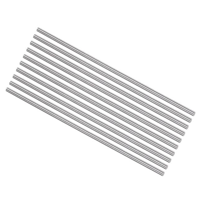 Unique Bargains Round Metal Rods 3mm x 150mm High Speed Steel (HSS) Lathe Bar Stock Tool 10 Pieces