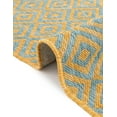 thumbnail image 2 of Jill Zarin Outdoor Collection Area Rug - Costa Rica (7' 10" x 10' Oval Yellow and Aqua/Light Blue), 2 of 11
