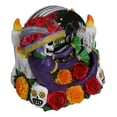 thumbnail image 5 of Gothic Sugar Skull Day of The Dead Roses And Flowers Lady Catrina Coaster Set, 5 of 9