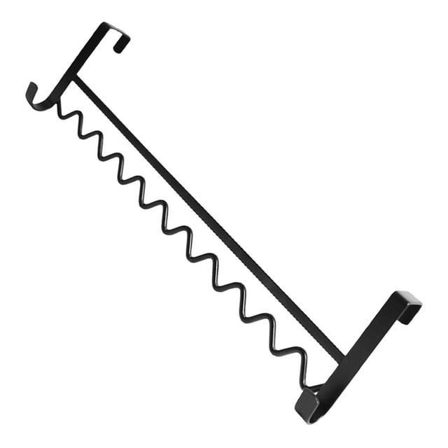 unbranded Organizador Colgante De Hierro Negro Para Cabecera Rack Fuerte Para Colgar Ropa Y Toallas