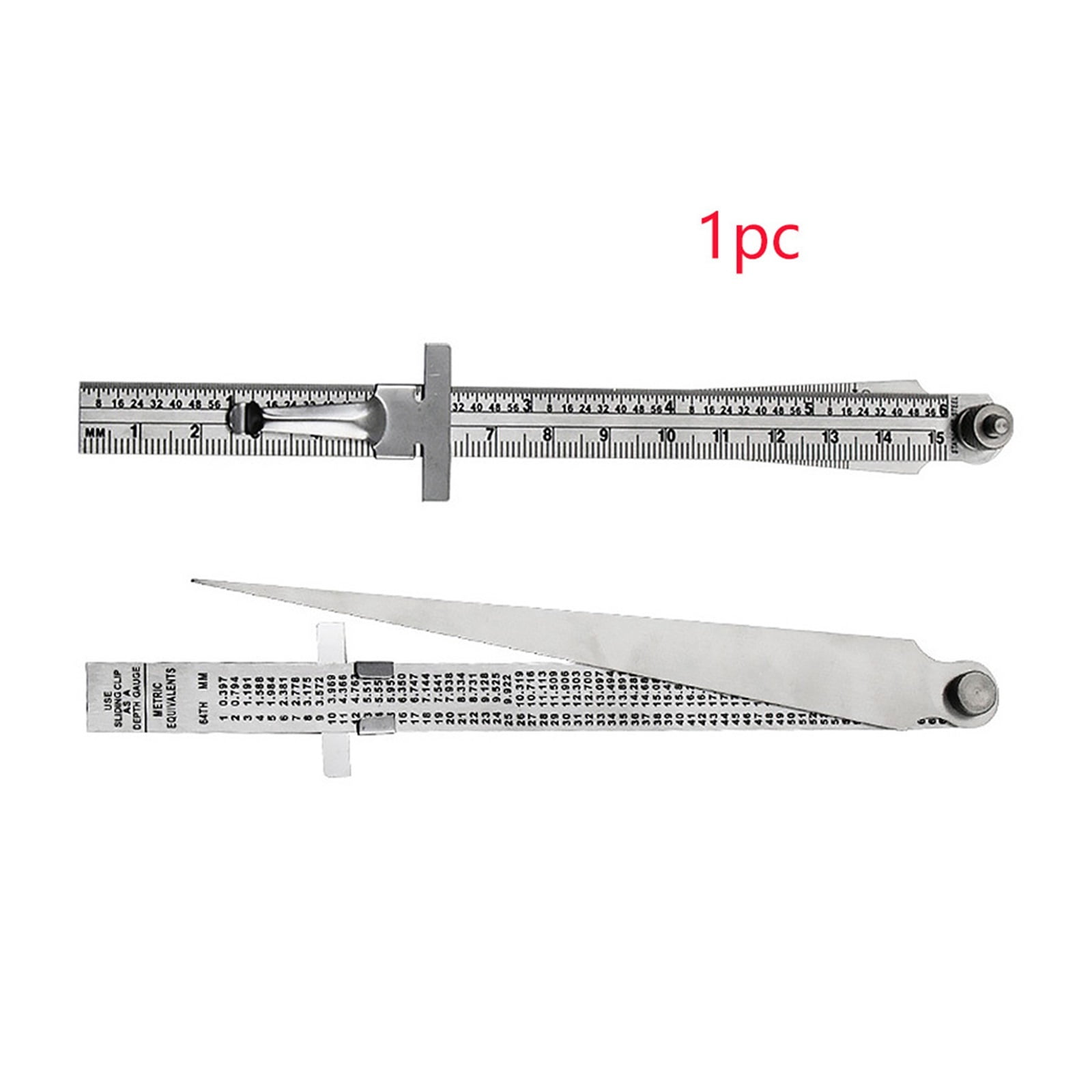 Hole Depth Welding House Taper Portable Stainless Steel Tapered Ruler Feeler Gauge Inspection Measuring Tool Accuracy