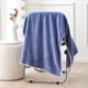 thumbnail image 1 of Toalla de baño de terciopelo con estampado de tiras, grande, absorbente, de secado rápido, para adultos, suave y afelpada, ideal para el hogar, spa y playa. Aestivo | Azul | AESTIVO, 1 of 6