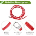 thumbnail image 4 of Cable de inversor de batería universal de 3/8" terminal 8 AWG rojo 6.5 pies, cobre estañado, 1 pieza, 4 of 7