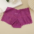 thumbnail image 2 of Panties for Women,Lace Panties Stretch Soft Comfortable Ladies Hipster Briefs Everyday Wear,Womens Underwear,Dark Purple,S, 2 of 3