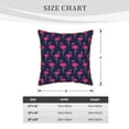 thumbnail image 4 of Xecao Cute Flamingo Print Soft Velvet Decorative Throw Pillow Covers, Square Cushion Cases for Bed, Sofa, Living Room, Car, and Indoor Outdoor Use-16"x16", 4 of 8