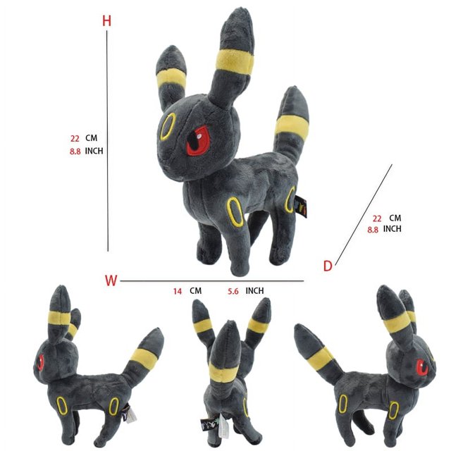 Eevee Evolution Sylveon Flareon Jolteon Umbreon Vaporeon Pikachu Animal de peluche muñecas suaves para niños, regalo para bebés