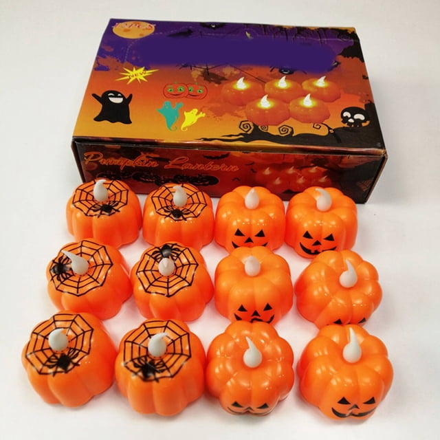 Luces de Té de Calabaza, 24 piezas luces de calaba