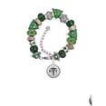 thumbnail image 2 of Silvertone Domed Black RRT Green Christmas Bead Bracelet, 2 of 4