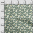 thumbnail image 2 of oneOone Georgette Viscose Dusty Teal Green Fabric Kids Floral Diy Clothing Quilting Fabric Print Fabric By Yard 42 Inch Wide, 2 of 4