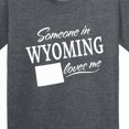 thumbnail image 4 of Inktastic Someone in Wyoming Loves Me Youth T-Shirt, 4 of 5