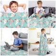 thumbnail image 7 of Axolotls Blanket Axolotl Gifts Soft Flannel Lightweight Axolotl Throw Blanket for Kids Girls Boys All Season Cartoon Salamander Blankets for Sofa Couch Bed Decorative Axolotls Green Blanket(60"x80"), 7 of 7