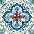 thumbnail image 2 of Nancy Green Design 15x15 White Modern Wood Framed Museum Art Print Titled - Talavera Azul II, 2 of 4