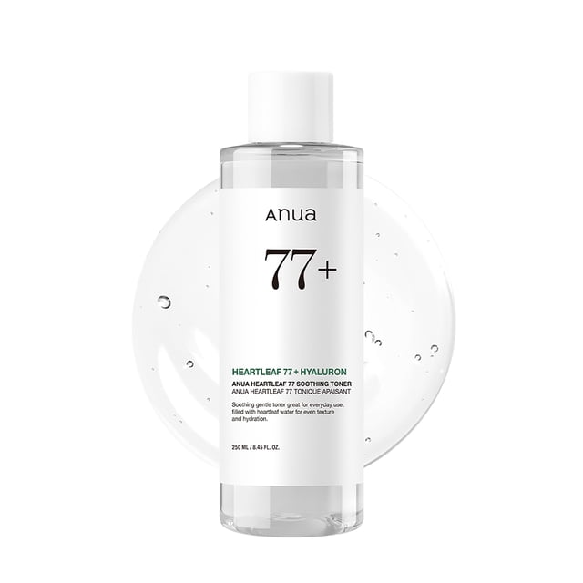Tónico calmante Anua Heartleaf 77% pH 5.5 para el cuidado de los problemas