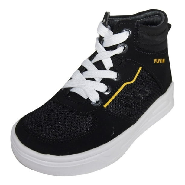 Tenis Bota Yuyin Niño Super Ligero 20390 Negro 18-21.5 negro 18.5