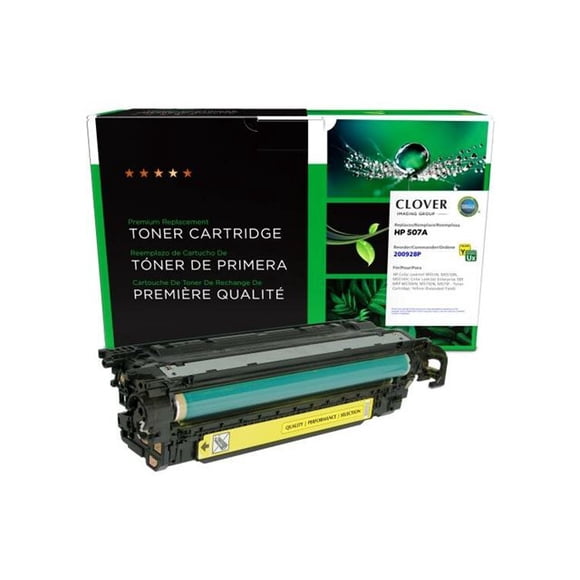 Clover Imaging Group - Extended Yield - yellow - compatible - box - remanufactured - toner cartridge (alternative for: HP 507A, HP CE402A) - for HP Color LaserJet Enterprise MFP M575; LaserJet Enterprise Flow MFP M575