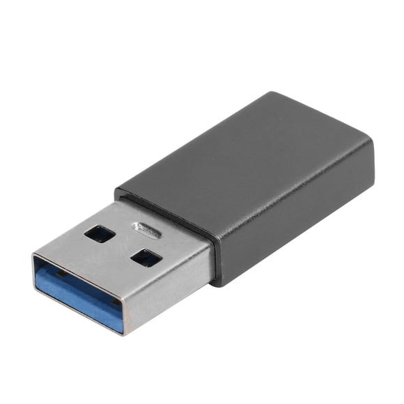 Adaptador USB tipo C a USB 3.0 - Carga rápida, gris carbón