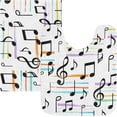 thumbnail image 3 of Coolnut Music Notes Anti-Slip Ultra Absorbent Durable Bath Rug with Rubber Backing,24"x16", 3 of 7