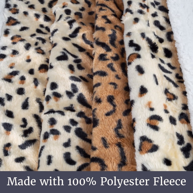 Lavish Home Tiger Print Fleece Throw Blanket 50x60 photo 4