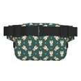thumbnail image 3 of Fotbe Cute Shiba Cangurera Cuadrada con Estampado de Doble Capa, Bolsa de Cintura Ajustable Mini para Hombres y Mujeres, 3 of 9