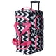thumbnail image 1 of Bolsa de Lona Rodante Rockland Rosa PINKCHEVRON 22 Pulgadas, 1 of 9
