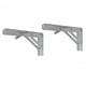 thumbnail image 1 of 2 soportes de estante plegables para ahorrar espacio, de metal. Blanco 18 pulgadas, 1 of 8