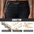 thumbnail image 4 of Miangastore Pants Brooch Pin Pearl Brooch Pin Multi 11Pcs 2.2X0.6In Alloy, 4 of 8
