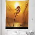 thumbnail image 1 of Orange Tapestry, Lonely Sunset Tree by the Sea Sun Disappears and Day Fades down Twilight Concept Print, Fabric Wall Hanging Decor for Bedroom Living Room Dorm, 5 Sizes, Orange, by Ambesonne, 1 of 1
