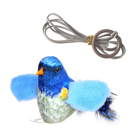 BESTSKY Cat Toys Rechargeable Flapping Bird Toys Lifelike Chirp Tweet,Flapping Bird Cat Toy Touch Activated Kitten Toy Interactive Cat Exercise Toys Plush Cat Toys