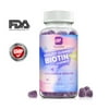 Biotin Gummies 12000mcg Gummies - 60 Count - Hair Skin and Nails - Premium Vitamin Supplement - Non-GMO, Gluten Free