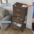 thumbnail image 3 of Crestlive Products 5-Drawer Dresser Vertical Storage Tower Chest,Brown, 3 of 8
