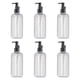 thumbnail image 1 of Dispensador de jabón de 6 piezas, botella de champú multiusos a prueba de fugas, 500 ml, champú corporal claro y negro, 1 of 9