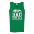 thumbnail image 2 of Wild Bobby,I Have Two Titles Dad and Step Dad Rock Them Both Step Dad Gift, Father's Day, Men Graphic Tank Top, Kelly, Small, 2 of 3