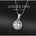 thumbnail image 5 of Jenny Pendant Necklace Halo Round Cz Gold Plated Ginger Lyne Collection, 5 of 5