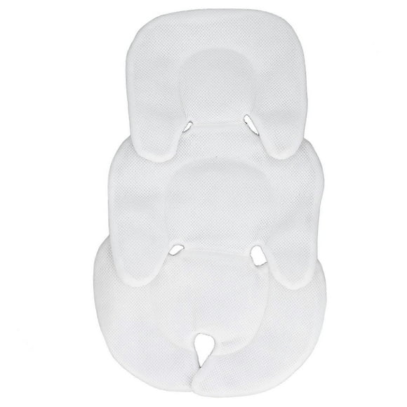 Coussin de protection universel amovible pour berceau, coussin lombaire pour poussette, blanc