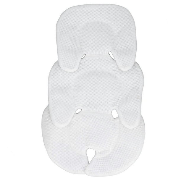 Coussin de protection universel amovible pour berceau, coussin lombaire pour poussette, blanc