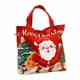 thumbnail image 1 of Bolsa de lona navideña | Bolsa de regalo reutilizable para Nochebuena | Bolsa de regalo festiva de mano para pequeños obsequios de manzanas acarameladas | Bolsa de embalaje navideña duradera para, 1 of 4