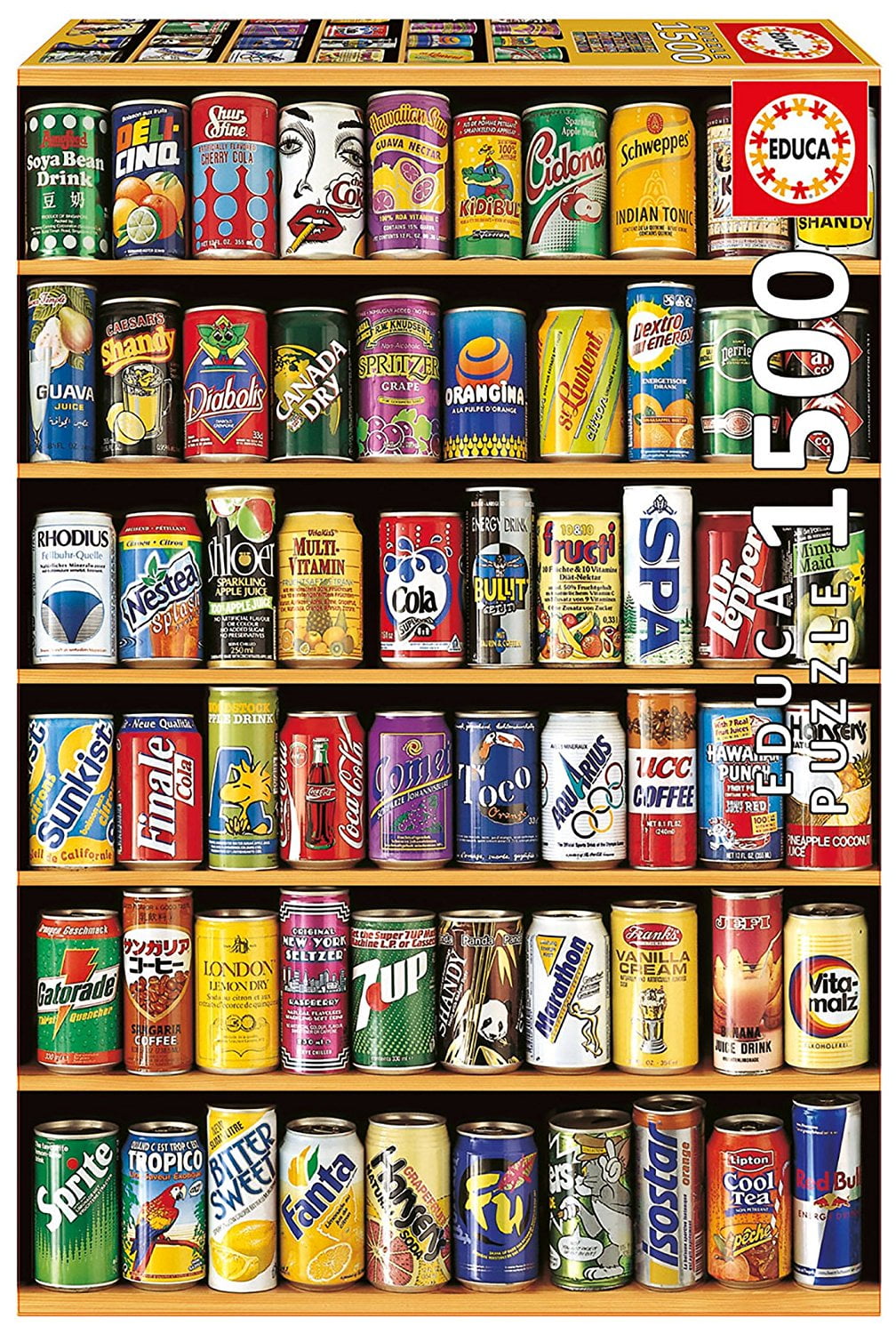 Cans Puzzle (1500 Piece), Dimension of the finished puzzle ...