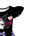 thumbnail image 5 of Girls Princess Dress Cute Cartoon Ruffle Sleeve Kuromis Dresses Kids Summer Casual Playwear Party Birthday Gift, 5 of 5