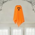 thumbnail image 5 of Halloween Ghost Decor 18" Hanging Ghosts Light up Kit Decor Warm LED Ghost Light Indoor Bedroom Wall Outdoor Party Garden Patio Front Porch Yard Scary Decoration Gifts,Orange, 5 of 9