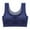 Blue, variant on Bigersell Plus Size Sports Bras for Women Sale High Support Sports Bras for Women Convertible Bra Style B4641 Lightly Lined Bras Pull-On Bra Closure Juniors Plus Size Longline Sports Bras Khaki L