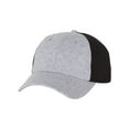 thumbnail image 2 of Sportsman - Quilted Front Cap - SP960 - Heather Light Grey/ Black - Size: Adjustable, 2 of 5