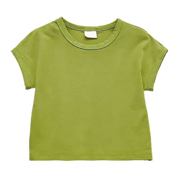 Jamsmile Toddlers Girls T-Shirts Soft Summer Short Sleeve Tee Shirts Loose Fit Casual Round Neck Girls Daily Wear T Shirts Tops
