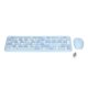 thumbnail image 1 of M Buder Combo de Teclado y Ratón Inalámbrico Retro Mute 2.4G Azul, 1 of 9