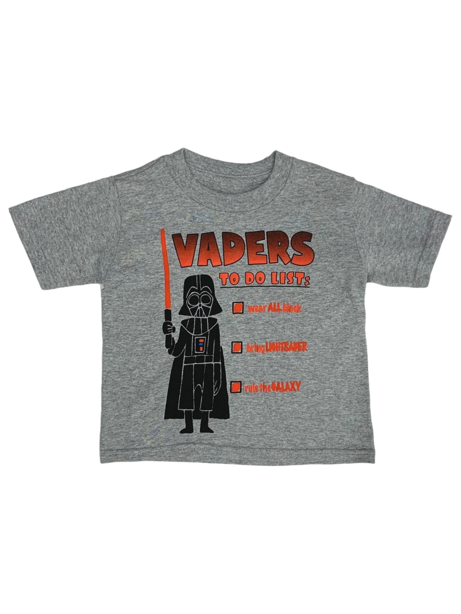 NWT STAR WARS Darth Vader Heart Light Saber T-Shirt Toddler Boy Girl 2T 3T 4T 5T 