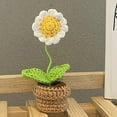 thumbnail image 1 of Finished Hand Woven Crochet Flower Non Braking Non Fading Crochet Flower for Table Home and Car Decoration, 1 of 7